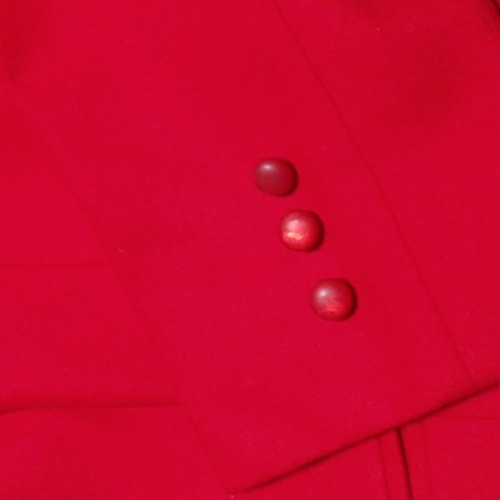 Pendleton Red Wool Cropped Jacket Size Small - image 2